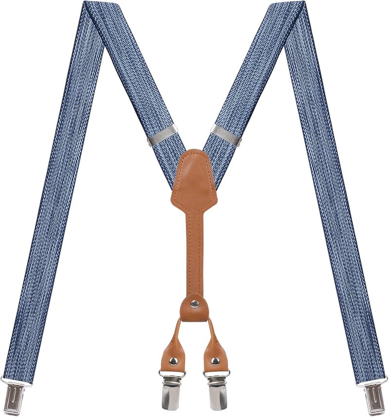Action Ward Store Women's Suspenders - 1" Width - Y Back 4 Clip Skinny Ladies Suspenders - Image 1
